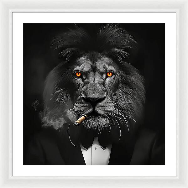 The Lion Don - Framed Print