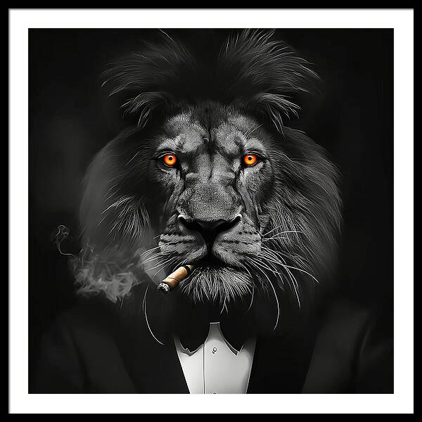 The Lion Don - Framed Print