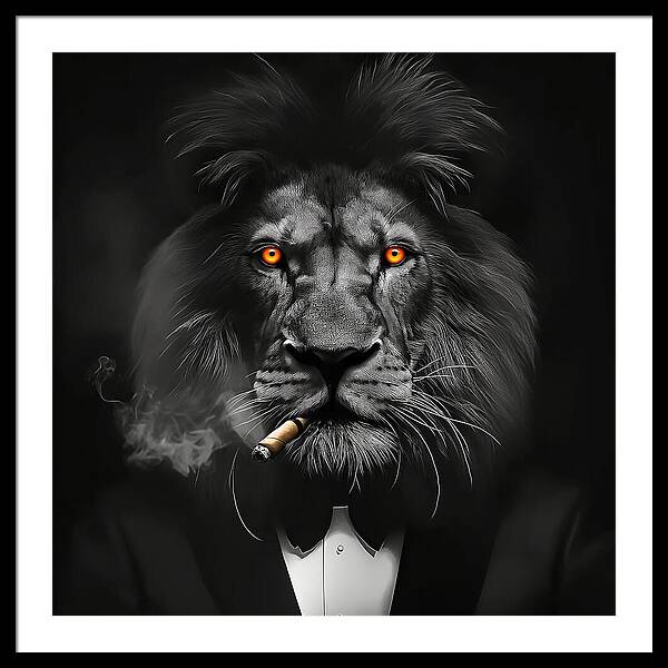 The Lion Don - Framed Print