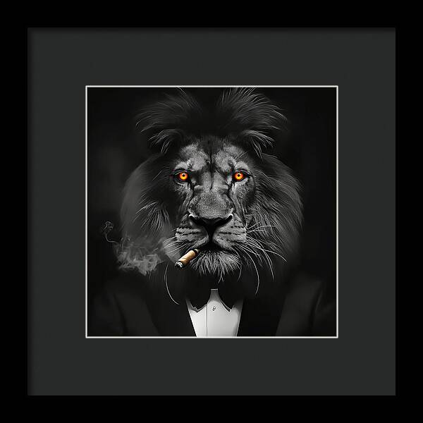The Lion Don - Framed Print