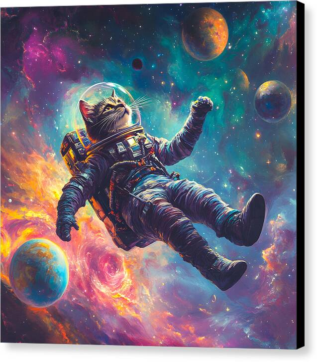 The Space Pawdyssey - Canvas Print