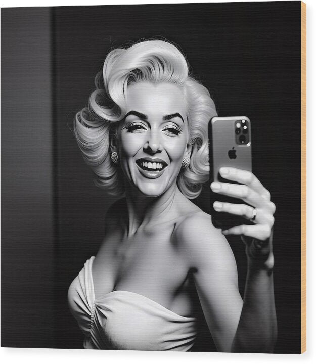 Timeless Selfie - Wood Print