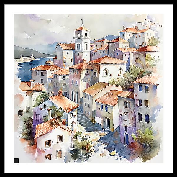 Timeless Village - Framed Print