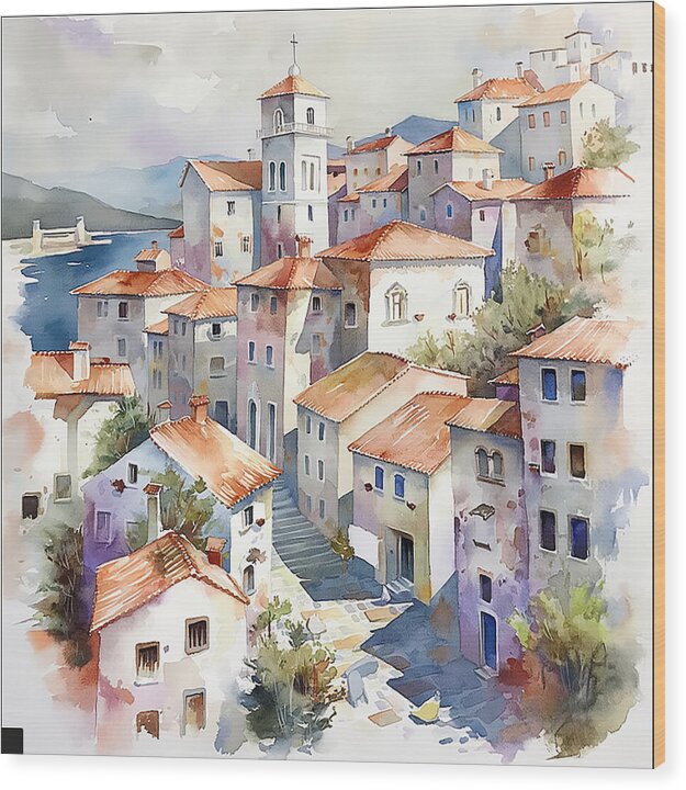 Timeless Village - Wood Print