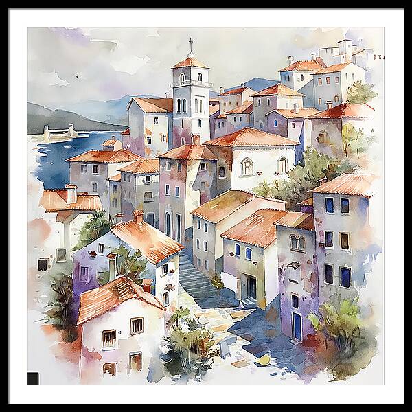 Timeless Village - Framed Print