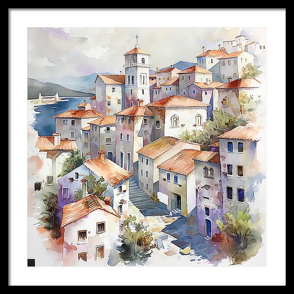 Timeless Village - Framed Print