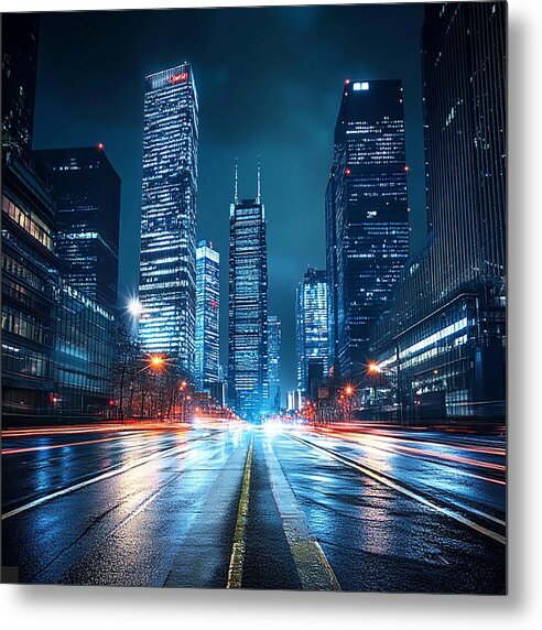 Urban Pulse - Metal Print