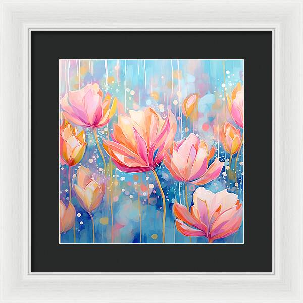 Whispering Petals - Framed Print