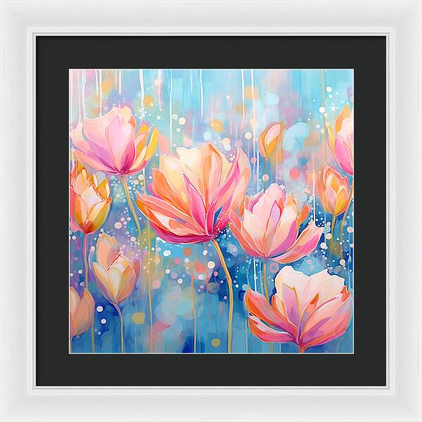 Whispering Petals - Framed Print