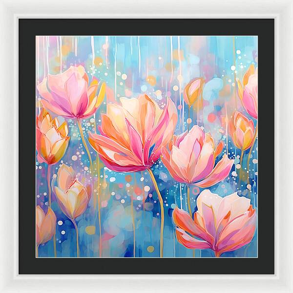 Whispering Petals - Framed Print