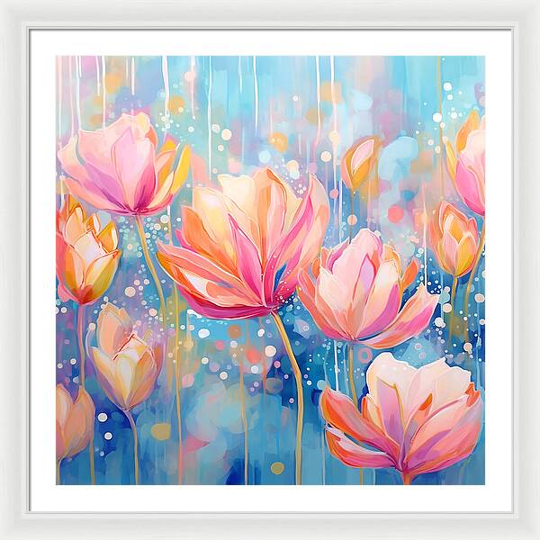 Whispering Petals - Framed Print