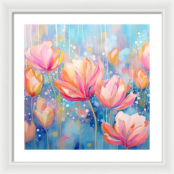 Whispering Petals - Framed Print