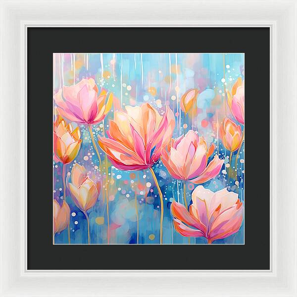 Whispering Petals - Framed Print