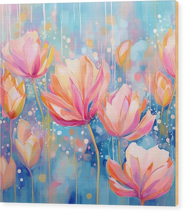 Whispering Petals - Wood Print