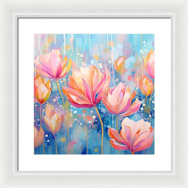 Whispering Petals - Framed Print