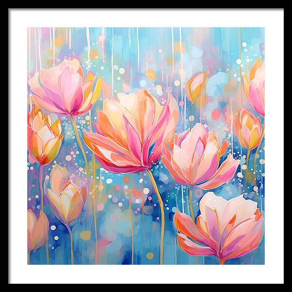 Whispering Petals - Framed Print