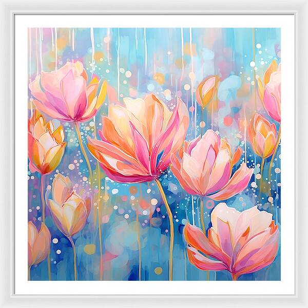 Whispering Petals - Framed Print