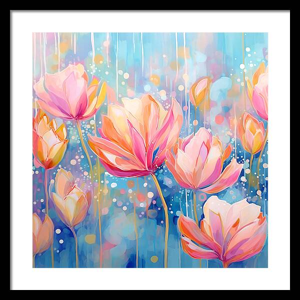 Whispering Petals - Framed Print