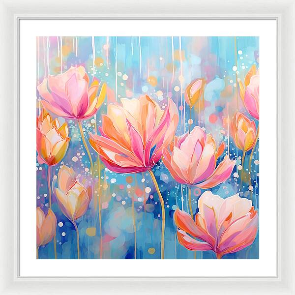 Whispering Petals - Framed Print