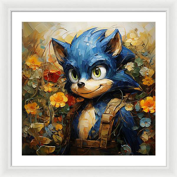 Hedgie Smile - Framed Print