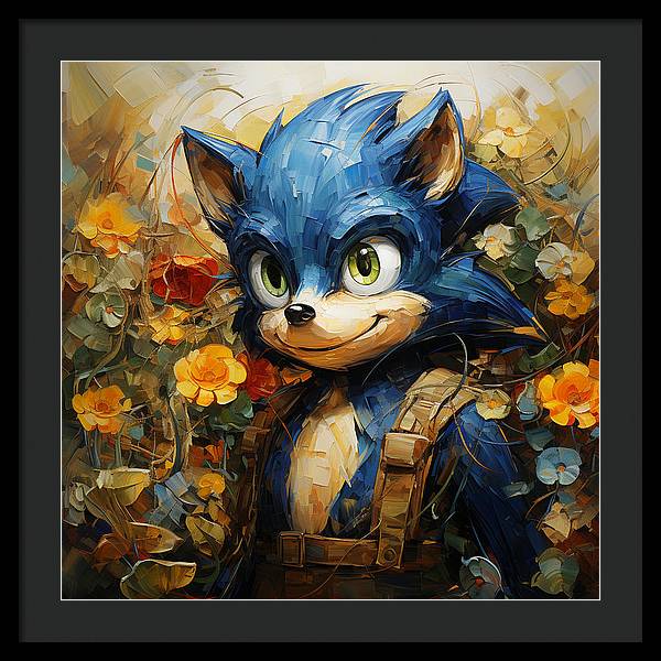 Hedgie Smile - Framed Print