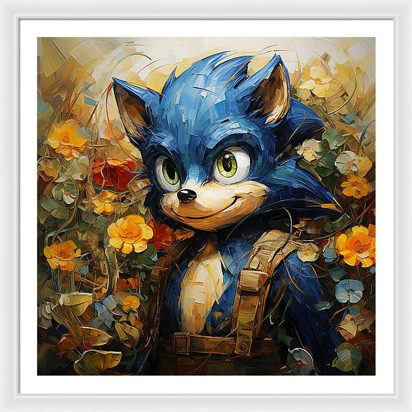 Hedgie Smile - Framed Print