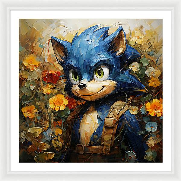 Hedgie Smile - Framed Print