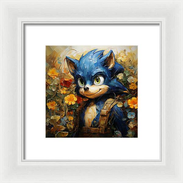 Hedgie Smile - Framed Print