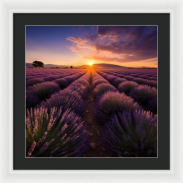 Lavender Fields - Framed Print