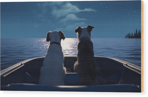 Nightime Navigators - Wood Print