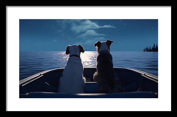 Nightime Navigators - Framed Print