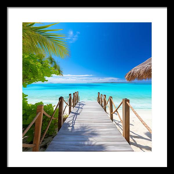 The Crystal Boardwalk - Framed Print