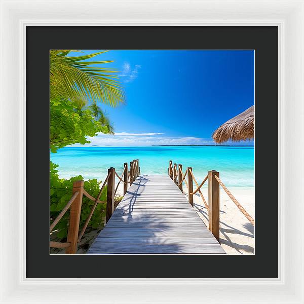 The Crystal Boardwalk - Framed Print