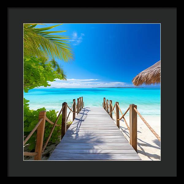 The Crystal Boardwalk - Framed Print