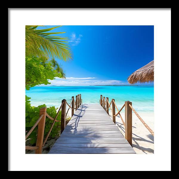 The Crystal Boardwalk - Framed Print