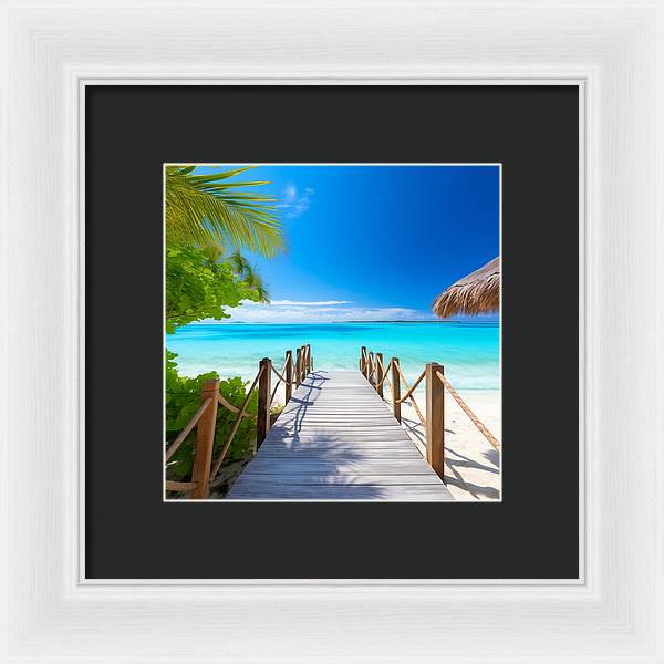 The Crystal Boardwalk - Framed Print