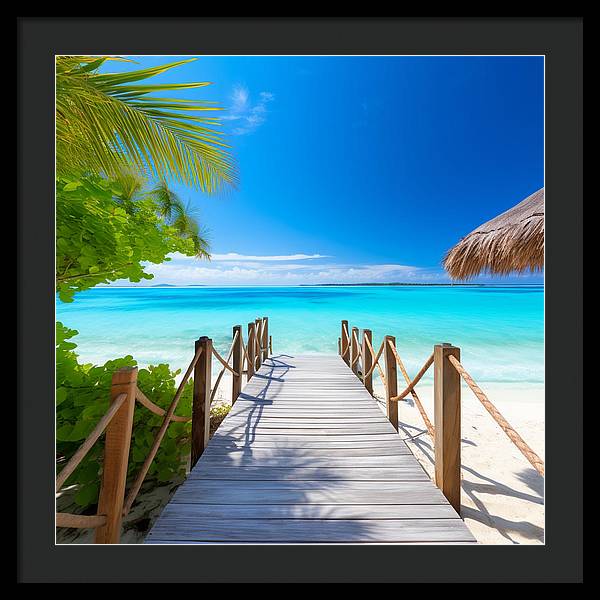 The Crystal Boardwalk - Framed Print