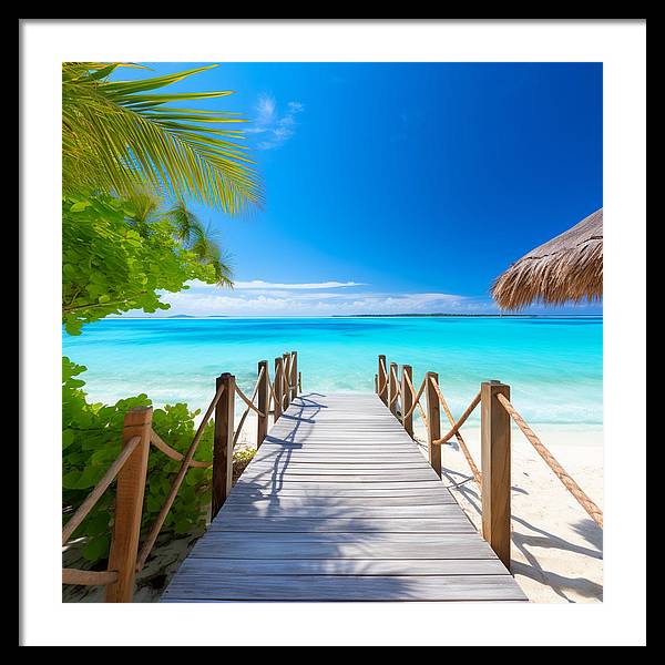 The Crystal Boardwalk - Framed Print