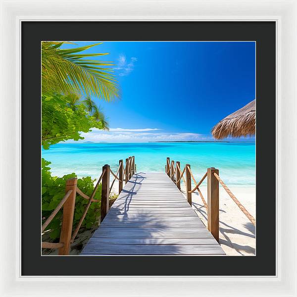 The Crystal Boardwalk - Framed Print