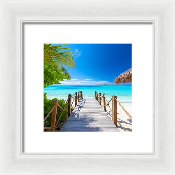 The Crystal Boardwalk - Framed Print