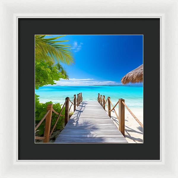 The Crystal Boardwalk - Framed Print