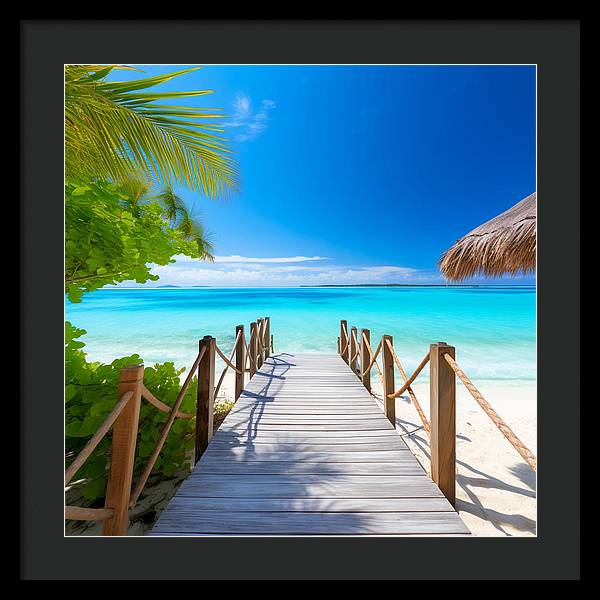 The Crystal Boardwalk - Framed Print