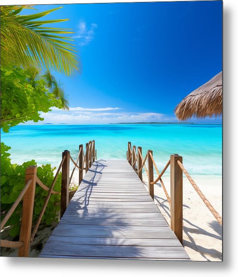 The Crystal Boardwalk - Metal Print