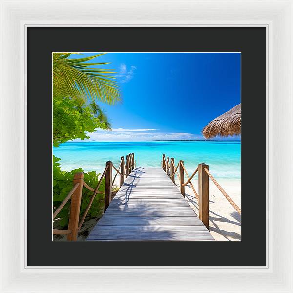 The Crystal Boardwalk - Framed Print