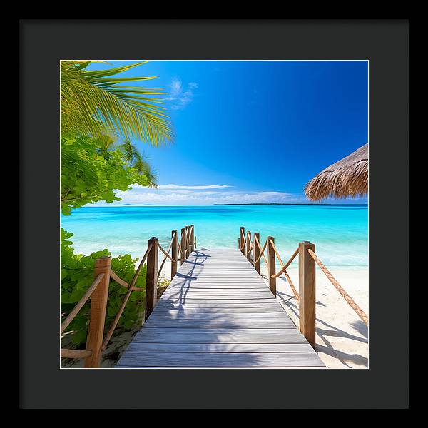The Crystal Boardwalk - Framed Print