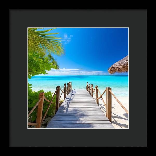 The Crystal Boardwalk - Framed Print