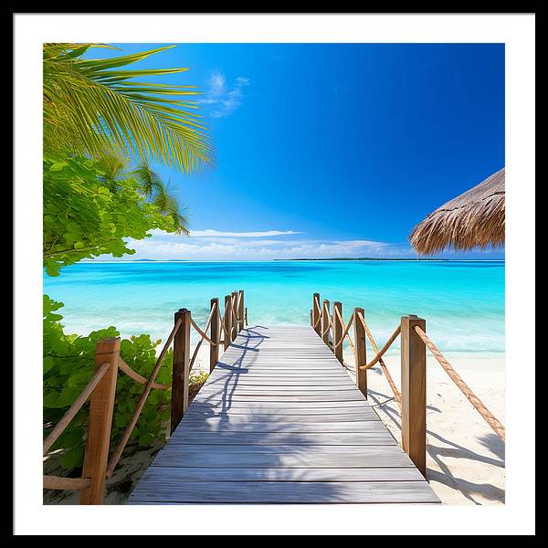 The Crystal Boardwalk - Framed Print