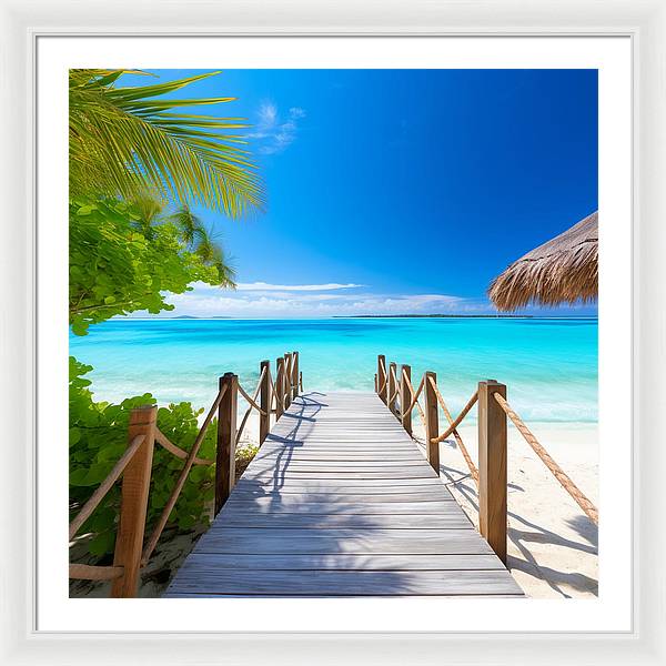 The Crystal Boardwalk - Framed Print
