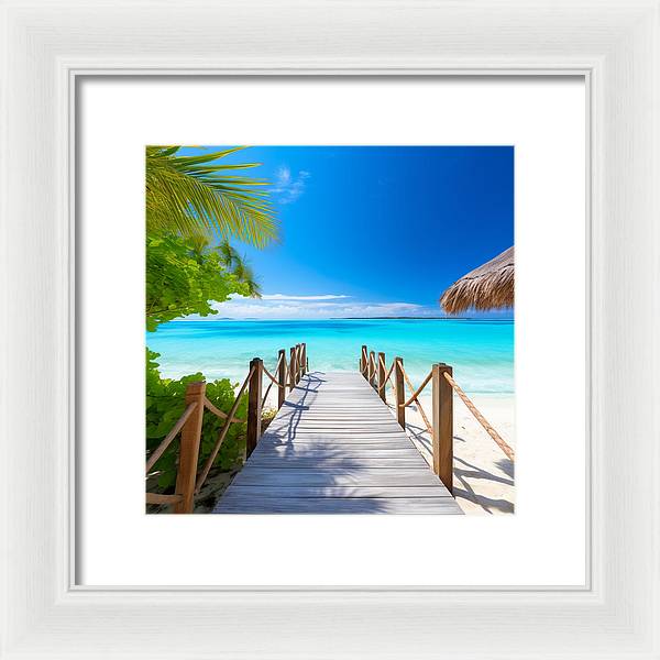 The Crystal Boardwalk - Framed Print