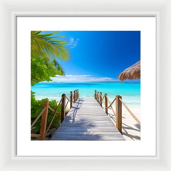 The Crystal Boardwalk - Framed Print